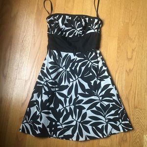 Flowery Strapless Dress